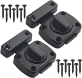 2 pieces - Door locks - swing door locks - zinc alloy door locks - bathroom door lock - security lock - door bolt - for home security, bathroom, bedroom, toilet - black