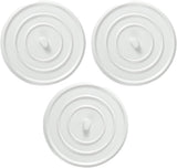 Pieces Silicone Bathtub Drain Stopper - Drain Plug - Universal Bath Stopper - Sink Plug - Bath Plug - Drain Stopper for Bath and Washbasin - Sink Stopper - Drain Plugs - Washbasin Bath Plug - for kitchens, bathrooms, laundries - White