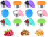 Mini Food Storage Containers - Stainless Steel Snack Box - Set of 12 Dressing Jars - Small Stainless Steel Sauce Container - Durable Snack Boxes - Freezer Containers - Dressing Container - Sauce Cups - 50ML Dressing Container With Silicone Lids - for Sala