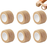 6 Rolls Chair Leg Floor Protectors - Self-Adhesive Bandage Wraps - Chair Leg Protectors - Anti-Slip Chair Leg Protectors - Chair Leg Protective Tape - Chair Leg Protectors - for Hardwood Floors, Noise Reduction - 2.5cm × 2m