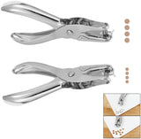 2 pieces - Hole punch - 3mm, 6mm - hole punch pliers - metal hole punches - paper hole punch - small single hole punch - small round hole punches - for labels, crafts, tickets, greeting cards, paper and invitations - 13*6.2 cm - silver