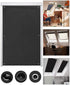 60*93 cm - Blackout curtain - Drill-free blackout curtain - portable blackout curtain - with 7 suction cups - blackout sun protection - thermally insulated - roller blind - for skylight, bedroom, garden, car - black