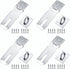 Padlock with screws - 4 Pieces - Hasp Padlock Holder - Padlock Lock - Exterior Door Lock - Padlock Door Handle - Door Lock with Screws - Door Padlocks for Doors, Cabinets