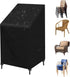 Garden Chair Cover - 75*75*120cm - Garden Furniture Covers - Waterproof Chair Cover - 210D Oxford - furniture covers - stackable garden chair cover - protective cover for garden chairs - dust cover - dustproof - rainproof - sunproof - snowproof - black