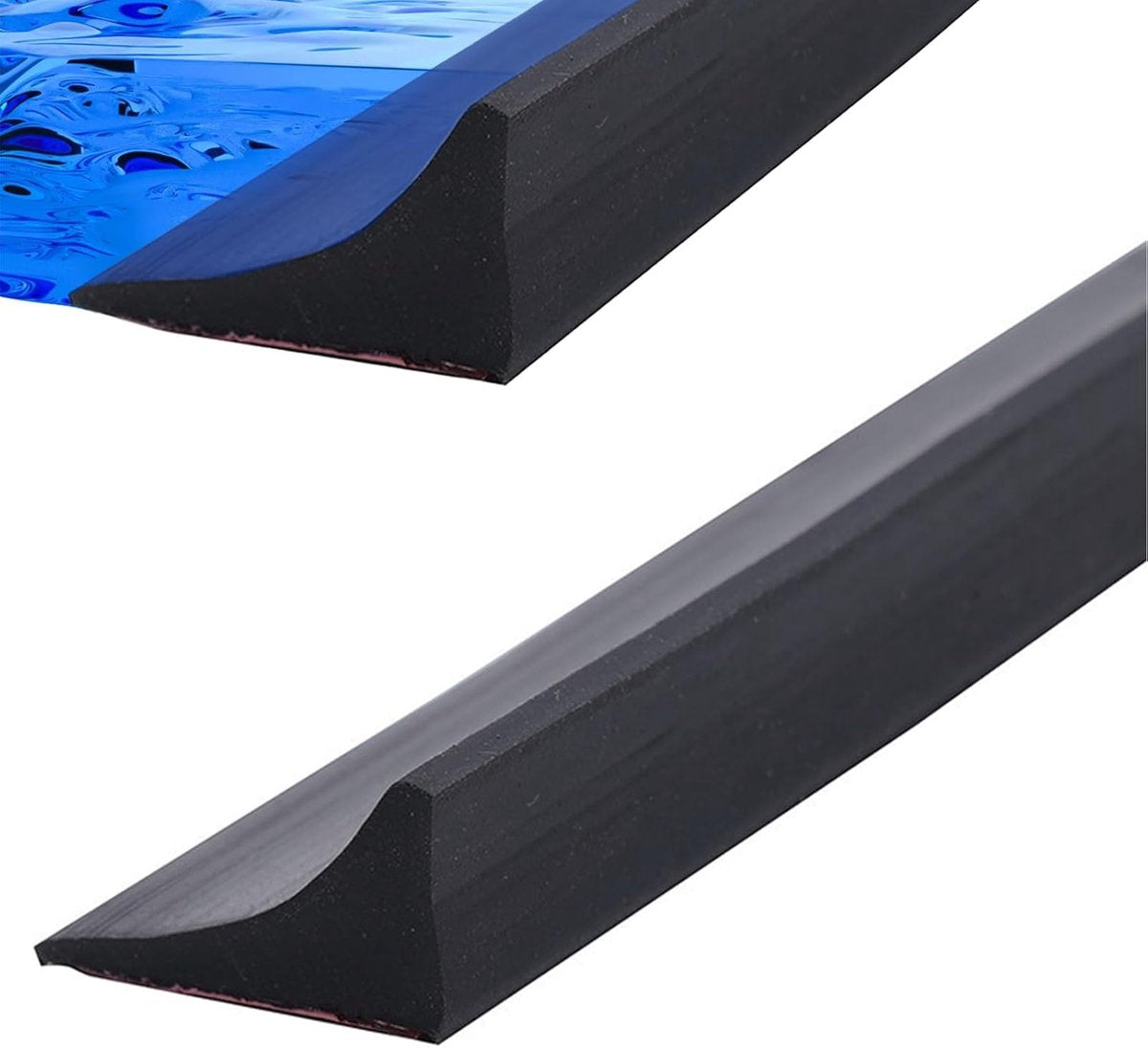 300 cm silicone anti-overflow shower barrier - Shower thresholds - water dam shower sticker - shower threshold bar - dry and wet separation - folding shower door seal and waterproof retention system - Sanitary Water Stopper - Black