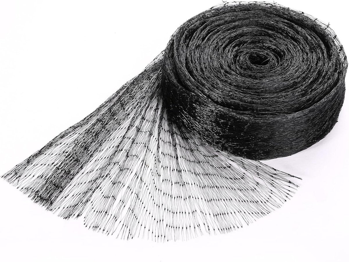 Anti-Bird Netting - bird protection netting - aviary chicken coop netting - Resistant Polyethylene - Garden Protection - for Fruit Trees, Ponds and Crops - Black - 4m x 6m