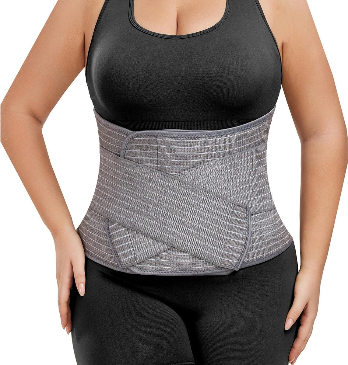 Postpartum Pregnancy Belt - Postpartum Belly Belt - Postpartum Support Belt - Breathable Belly Wrap - Pregnancy Belly Belt - Belly Braces - Corset - Kidney Warmer - Recovery Belt - Lower Back Support - for women - Size L/XL - Grey