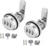 pieces - Combination lock - 62*38 mm - Suitable for panel thicknesses of 15-25 mm - Cabinet locks - Drawer locks - secure drawer mailbox cabinet code lock - for cabinet drawer mailbox - silver