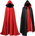 Red Halloween cape - alloween cosplay costume - Unisex reversible cape with hood - robe - Grim Reaper&
