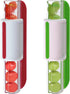 2-Piece Slicer - Tomato Slicer - Fruit Slicer - Grape Slicer - Grape Cutter - Strawberry Slicer - Salad Slicer - Multifunctional Slicer - Kitchen Utensil - Kitchen Tool - Kitchen Accessory - Red/Green