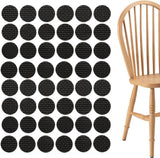 48 pieces - 20*3mm - furniture protectors - self-adhesive pads - chair cushion - furniture cushions - protective pads - for wooden floors, table legs, chairs and beds - black