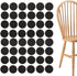 48 pieces - 20*3mm - furniture protectors - self-adhesive pads - chair cushion - furniture cushions - protective pads - for wooden floors, table legs, chairs and beds - black