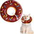 Cat collar - adjustable cat collar - adjustment range 17-26cm - vacuum packed - for after surgery - for small dogs and cats - protective collar for cats and dogs - anti-scratch - anti-licking - brown donut shape