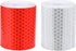 Reflective Tape - Reflection Tape - R2 rolls 5cm × 3 Meters - Self-Adhesive - Reflective Tape - Reflective Tape Self-Adhesive Sticker High Visibility - For Vehicles Cars Trailers Bicycles Helmets - White & Red