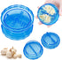 Garlic Twister - Garlic Press - Suitable for Garlic - Manual Garlic Press - Kitchen Gadget Press - Garlic Presses - Ginger Press - for chopping garlic, onions, ginger, herbs and nuts - Blue Transparent