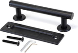 30 cm - Sliding Door Handle - Door Knob - Garage Handle - Sliding Door Knob Set - Barn Door Handles - Heavy Duty - With Screws - For Garage Door Cabinet - Black
