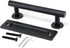 30 cm - Sliding Door Handle - Door Knob - Garage Handle - Sliding Door Knob Set - Barn Door Handles - Heavy Duty - With Screws - For Garage Door Cabinet - Black