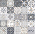 24 Pieces PVC Mosaic Tile Sticker - 10x10 cm - Adhesive Tiles - Moroccan Wall Tile - Waterproof Wallpaper - Decorative Film Furniture Film - Self-Adhesive Tiles - for Kitchen, Cabinet, Furniture, Table - Decorative Sticker Tiles - Adhesive Film Tile Stick