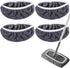 4 Pack Reusable Microfiber Cloths - Suitable for Efficient Sweeping Cleaning - Suitable for Swiffer Sweeper - Wet & Dry Cleaning Cloths - Mop Head Replacement - Washable Refills - for Household Floors - 25 x 11.5 cm - Grey