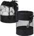 pieces - 14*14*16.5 cm - golf ball storage bag - golf bag - nylon mesh ball bag - with drawstring - golf ball sack - golf storage - mesh bags for golf accessories - black