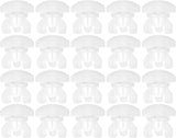 20 pieces - Curtain Rail Plugs - plastic curtain rail plugs - curtain locks - sliding rails - accessories for replacing curtains - curtain rail end lock - curtain stoppers for rail systems - 17*17*17 mm - white