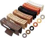 Set of 6 large hair clips for women - hair clips - banana clips - hair clamps - for adults - rectangular hair clips - large - six different colors - B