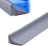 200*2*1.2 cm - Water-repellent strip - shower threshold - bendable waterproof strip - shower seal - kitchen accessories - bathroom accessories - for glass walls, shower floors, kitchen countertops - grey