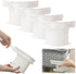 4 pieces - Sheet holder - Bed sheet holder - Duvet clips - Sheet clamps - with fastening strips - removable fitted sheet corner holders - bed clips - corner holders for covers - for mattress protectors, bedding, blankets - 15*12*8.5 cm - white