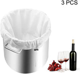 3 pieces - Filter bags - Brew filter bags - Brew bags - Filter Mesh Bags - Strainer cloth - Drawstring filter bags - Fine mesh sieve bags - Reusable - Fine mesh filter wine bag - Beer press - With fine mesh sieve and drawstring closure - 46*40 cm