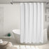 Waffle Weave Shower Curtain - Shower Curtain - Window Curtain - Fabric shower curtain for bathroom - Raised fabric - Waterproof - Washable - Suitable for bathroom, bedroom - White - 150 × 180 CM