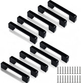 Kitchen cabinet handles - 10 pieces black kitchen handles - Furniture handles - Kitchen handle - Kitchen cabinet handles - Cabinet handles - Drawer handles - Cabinet handles - Kitchen cabinet handles - With screws - Kitchen cabinet door handles - Furnitur