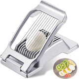 Aluminum Alloy Egg Slicer - Egg Slicer - Hard-Boiled Egg Slicer - Mushroom Slicer - Professional Egg Slicer - Multifunctional Egg Slicer - Round and Oval Slice Egg Slicer - For slicing eggs, bananas, and strawberries - Silver