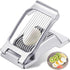 Aluminum Alloy Egg Slicer - Egg Slicer - Hard-Boiled Egg Slicer - Mushroom Slicer - Professional Egg Slicer - Multifunctional Egg Slicer - Round and Oval Slice Egg Slicer - For slicing eggs, bananas, and strawberries - Silver