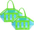 2 pieces - beach bag - 45*45*30 cm - mesh beach bag - lightweight beach bag - foldable storage bag - suitable for children&