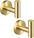 2-pack self-adhesive hooks - Door hooks - Clothes hooks - Bathroom hooks - Wall hooks - Towel hooks - Hook holders - No drilling required - Self-adhesive - SUS 304 - Suitable for home, office, bathroom and kitchen - Gold