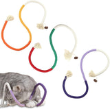 3 pieces - Cat toys - Cotton cat toy leash - play rope - Chew toys for cats - cat toys for teething - interactive toys - safe and soft cotton - dental care for adult kittens - 70 cm