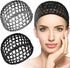 pieces - Mesh shower cap - hairnet - sleep cap - shower cover - sleep net - spa cap - headband - crocheted mesh wrap cap - stretch knitted net hairnet mesh - crocheted mesh sleep cap - women&