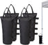 4 pieces - Sandbags - Weight bag - Ballast bags - Gazebo Weights - Ballast bags - cylindrical sandbags - solid windproof sandbag - canopy gazebo weights - for pop-up tent, canopy or parasol - Ø15*50 cm - black - (without sand)