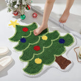 Carpet - 40*60 cm - Doormat - Christmas Bath Mat - Christmas Floor Mat - Christmas Tree Bath Mat - Absorbent Bath Mat - Non-Slip Shower Mat - Shower Mat - Bathroom Mat - Toilet Mat - Bedroom Floor Mat - Bedroom Carpet - Living Room Carpet - Home Decoratio