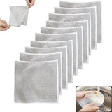 10 pieces - 20*20 cm - Multifunctional wire dishcloth - Dishcloth - double-layered - Cleaning cloth - for wet and dry dishes - scratch-free wire dishcloth - wire scrubbing cloths - for dishes - time-saving kitchen towels and cleaning cloths