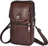 Leather Belt Bag - with Shoulder Strap - Leather Phone Waist Bag - Standing Small Belt Bag - Belt Bag - Men&