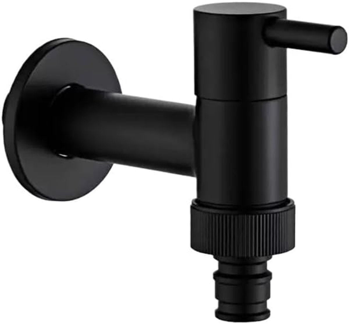 Wall-mounted tap - Material black copper - Wall mounting - Bathroom corner tap - Washing machine tap - Outdoor garden tap - Bathtub - Toilet - Mop - Swimming pool tap - Suitable for bathroom, toilet