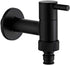 Wall-mounted tap - Material black copper - Wall mounting - Bathroom corner tap - Washing machine tap - Outdoor garden tap - Bathtub - Toilet - Mop - Swimming pool tap - Suitable for bathroom, toilet