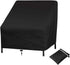 Sofa Protective Cover - Waterproof Chair Cover - Outdoor Patio Furniture Covers - Garden Chair Cover - Waterproof Swing & Lounge Chairs - Protective Cover - Snow Protection Cover - Waterproof - 210D Oxford Cloth - Black - 37.8"W x 30.7"D x 28.74"H