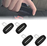 4 pieces - Seatbelt Alarm Stopper - Car Seatbelt Clip - Car Seatbelt Alarm Stopper - Alarm Stopper - Seatbelt Stop - Seatbelt Buckle - Car Seatbelt Clip - car accessories - 2.1*7 cm - black