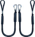 pieces - Boat rope - Mooring rope for boats - Stretch - Boat Bungee Dock Line with hook rope - Mooring line Boat equipment - Boat accessories - Mooring rope - for kayak, motorboat, canoe, pontoon - black