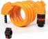 Bicycle lock - Bicycle chain lock - Anti-theft bicycle lock - 1.1m*11mm - Combination lock - Cable lock - Lock - with 5-digit code - Includes shackle - High security - Resettable lock - bicycle accessories - for bicycles, tricycles and scooters - orange