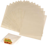 Sandwich Bag - 16 Pieces Sandwich Bags - Reusable Bread Bags - Food Storage Bread Bags - Breakfast Bag - Microwave Safe - Heat-Resistant Non-Stick Coating - For Toaster, Microwave - for Grill Cheese Sandwich Toast Panini Snacks
