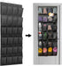 150*56 cm - Over-the-door shoe organizer - Wall compartment - 24 large - breathable mesh pockets - shoe rack - hanging storage - various storage space - breathable over-the-door closet storage, sneakers - black