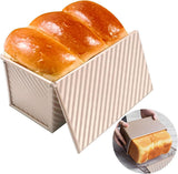 rectangular cake tin - Cake tin - Bread tin with lid - Non-stick Bread Toast Box - Baking Cake tin - baking tin for toast cake - baking tin - bread box - sandwich tin - for baking cakes and making toast